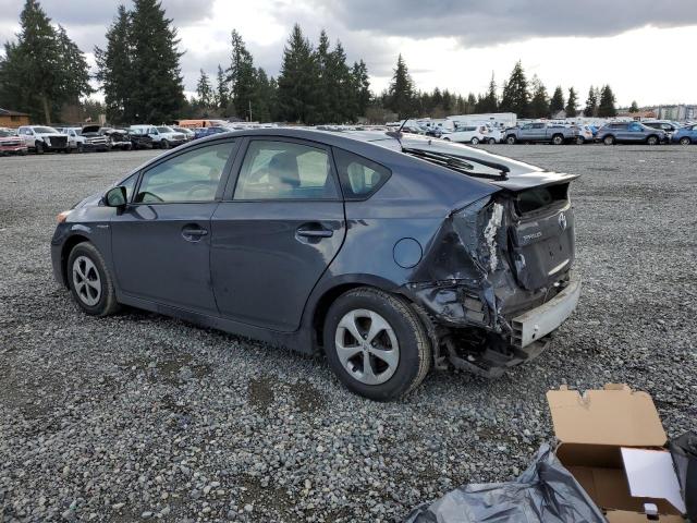 JTDKN3DU7D1620322 - 2013 TOYOTA PRIUS BLUE photo 2