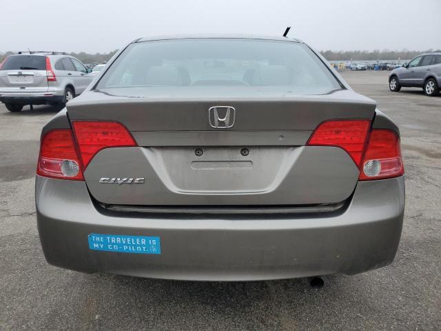 1HGFA16507L139393 - 2007 HONDA CIVIC LX GRAY photo 6