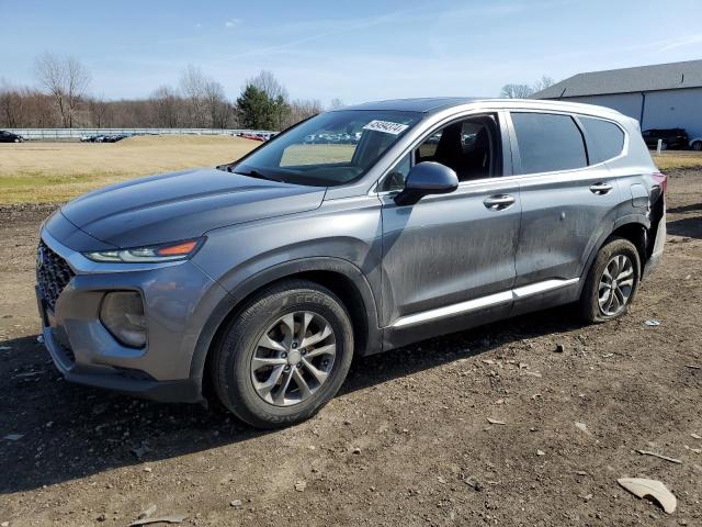 5NMS23AD6KH012758 - 2019 HYUNDAI SANTA FE SE GRAY photo 1