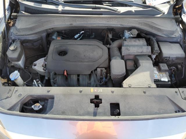 5NMS23AD6KH012758 - 2019 HYUNDAI SANTA FE SE GRAY photo 12