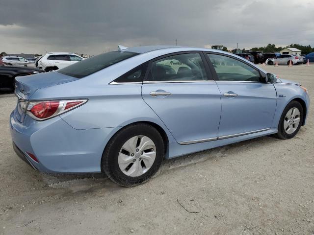 KMHEC4A45CA036556 - 2012 HYUNDAI SONATA HYBRID BLUE photo 3