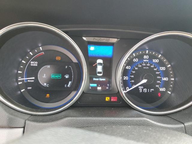 KMHEC4A45CA036556 - 2012 HYUNDAI SONATA HYBRID BLUE photo 9