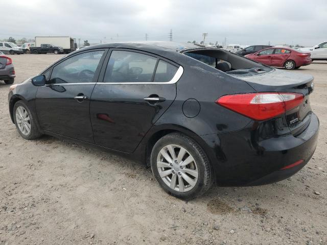 KNAFX4A83E5110680 - 2014 KIA FORTE EX BLACK photo 2