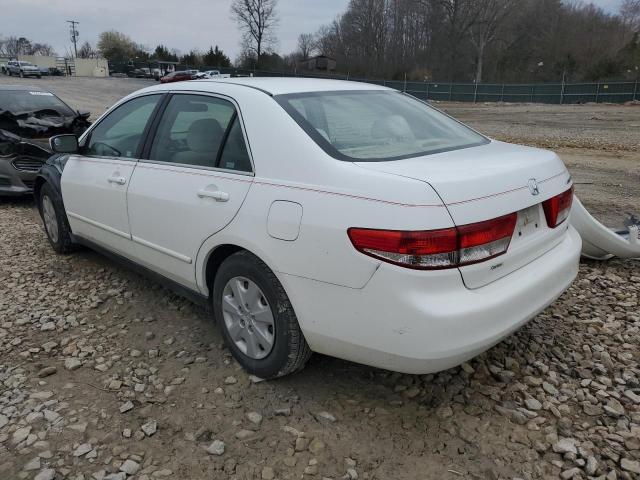 1HGCM56343A028657 - 2003 HONDA ACCORD LX WHITE photo 2