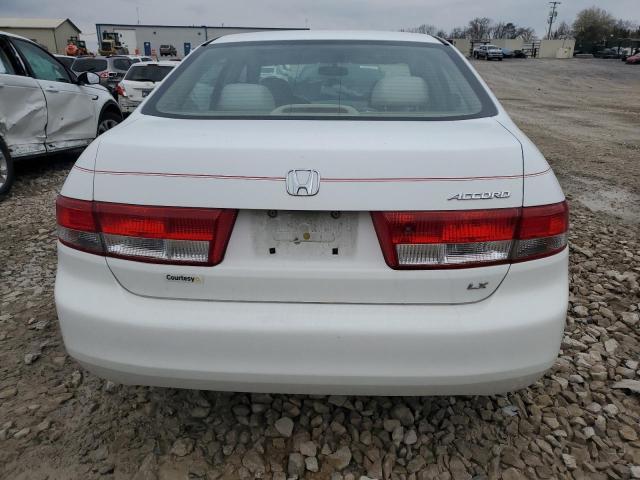 1HGCM56343A028657 - 2003 HONDA ACCORD LX WHITE photo 6