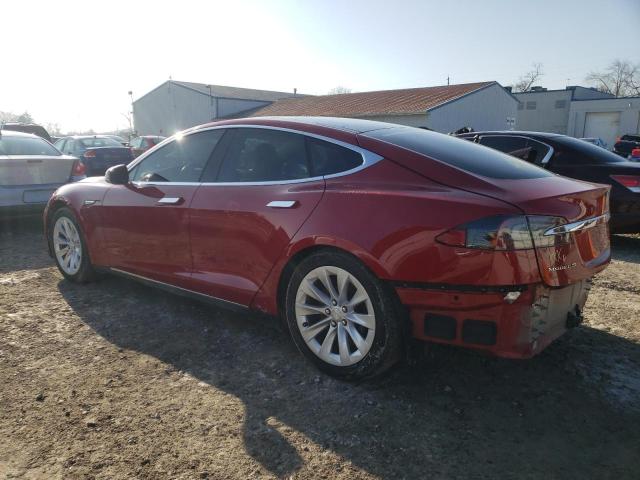 5YJSA1H28FF100620 - 2015 TESLA MODEL S 85D RED photo 2