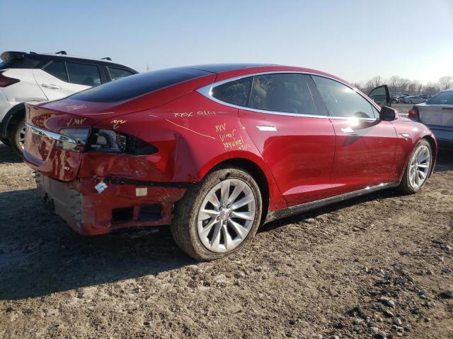 5YJSA1H28FF100620 - 2015 TESLA MODEL S 85D RED photo 3