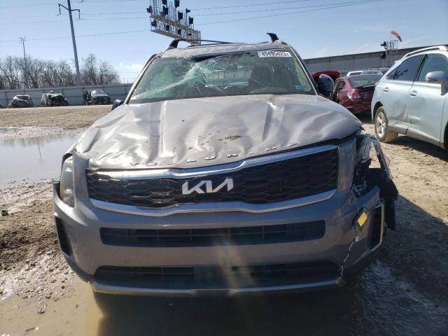 5XYP6DHC1NG226729 - 2022 KIA TELLURIDE S GRAY photo 5