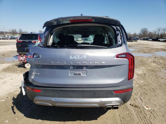 5XYP6DHC1NG226729 - 2022 KIA TELLURIDE S GRAY photo 6