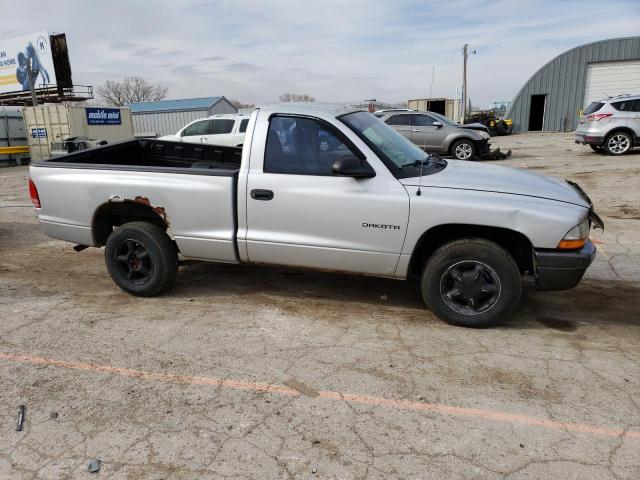 1B7FL16X52S625710 - 2002 DODGE DAKOTA BASE SILVER photo 4