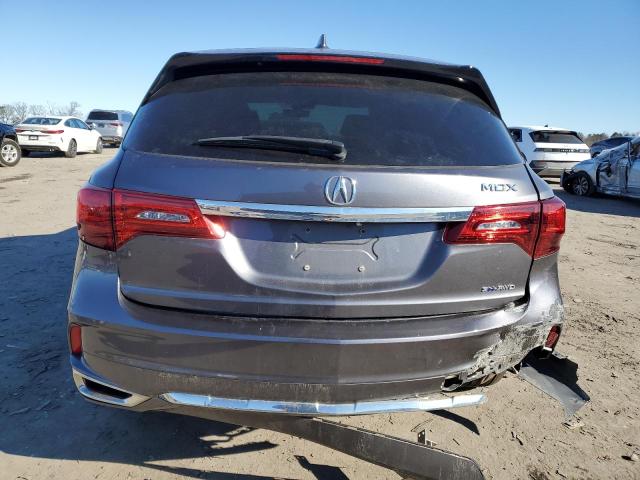 5FRYD7H59HB001854 - 2017 ACURA MDX SPORT HYBRID TECHNOLOGY GRAY photo 6
