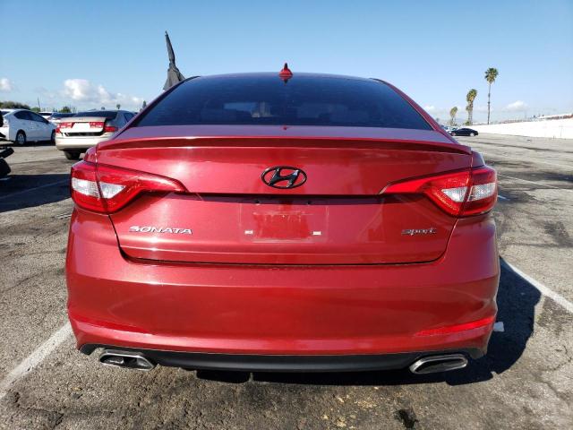 5NPE34AF4FH027060 - 2015 HYUNDAI SONATA SPORT RED photo 6