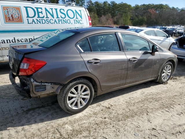 19XFB2F86CE107109 - 2012 HONDA CIVIC EX GRAY photo 3