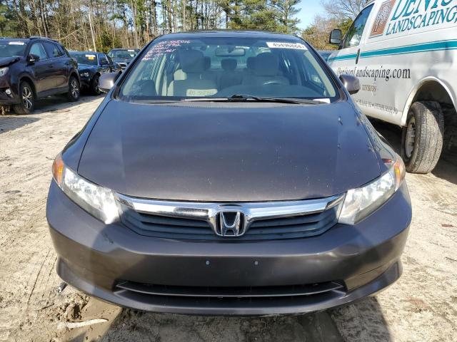 19XFB2F86CE107109 - 2012 HONDA CIVIC EX GRAY photo 5