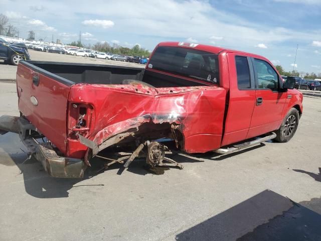 1FTRX12W07FA41357 - 2007 FORD F150 RED photo 3