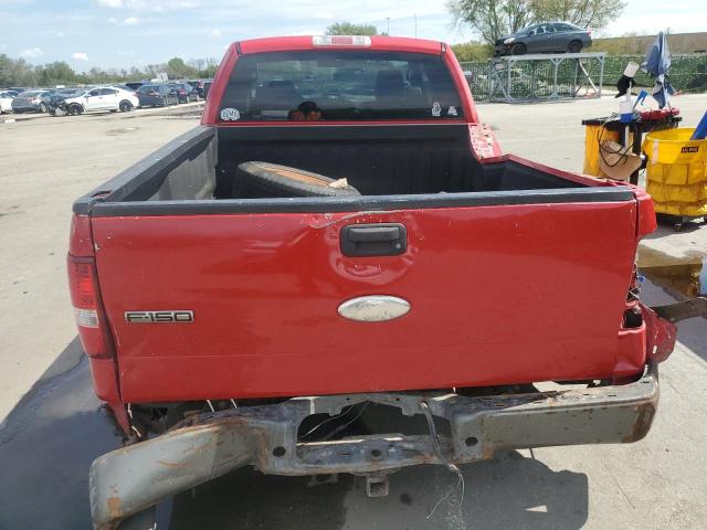 1FTRX12W07FA41357 - 2007 FORD F150 RED photo 6