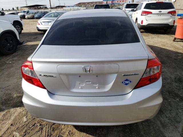 19XFB5F55CE000317 - 2012 HONDA CIVIC NATURAL GAS SILVER photo 6