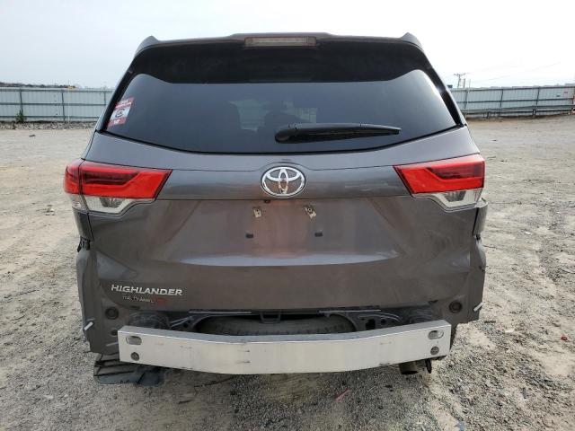 5TDZARFH6HS027802 - 2017 TOYOTA HIGHLANDER LE GRAY photo 6