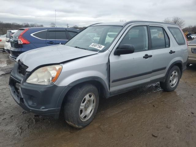 JHLRD78505C001307 - 2005 HONDA CR-V LX SILVER photo 1