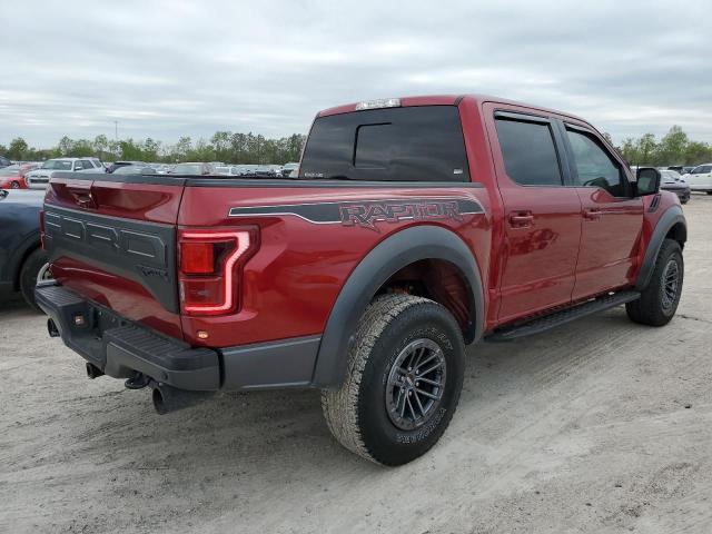 1FTFW1RG7KFB95786 - 2019 FORD F150 RAPTOR BURGUNDY photo 3