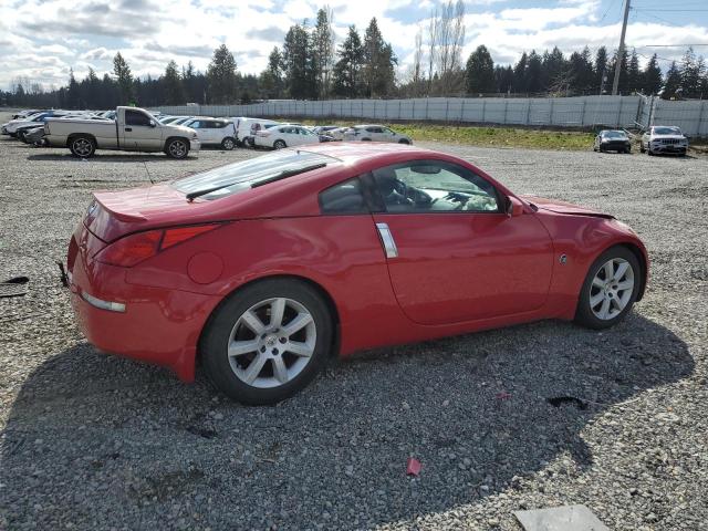 JN1AZ34D64M103739 - 2004 NISSAN 350Z COUPE RED photo 3