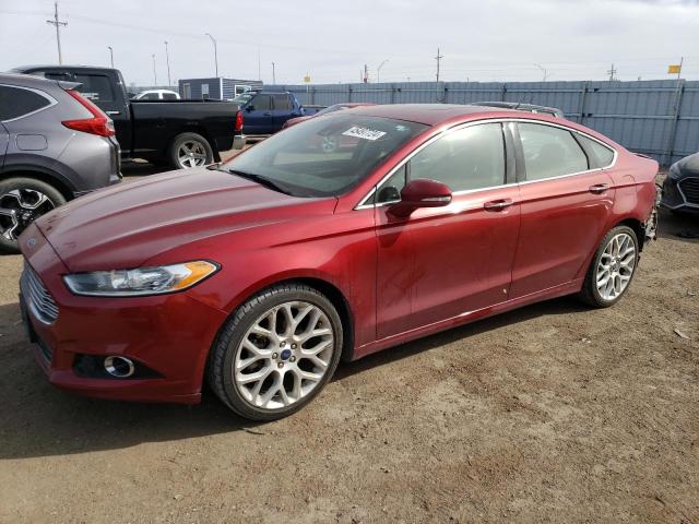 3FA6P0D97ER219775 - 2014 FORD FUSION TITANIUM RED photo 1