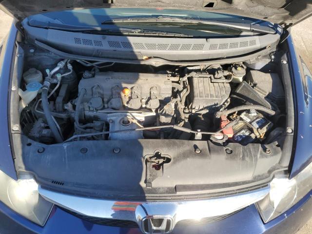 19XFA16599E000129 - 2009 HONDA CIVIC LX BLUE photo 11