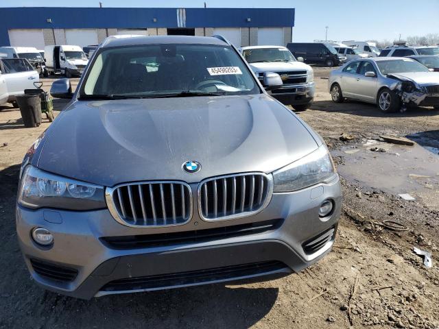 5UXWX9C53G0D70257 - 2016 BMW X3 XDRIVE28I GRAY photo 5