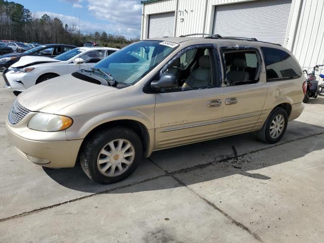 2C8GP54L21R402782 - 2001 CHRYSLER TOWN & COU LXI TAN photo 1