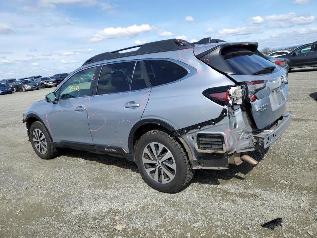 4S4BTACCXM3147776 - 2021 SUBARU OUTBACK PREMIUM SILVER photo 2