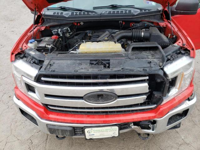 1FTEW1E51KFA66071 - 2019 FORD F150 SUPERCREW RED photo 11