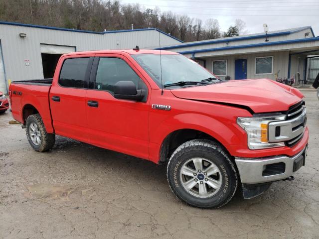 1FTEW1E51KFA66071 - 2019 FORD F150 SUPERCREW RED photo 4