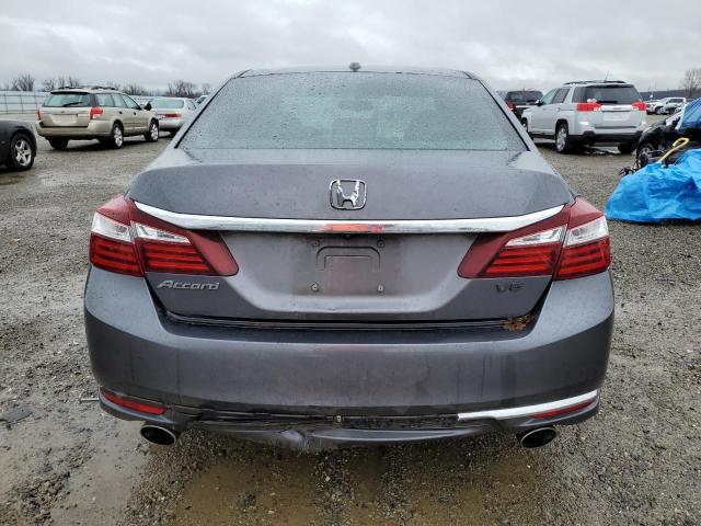 1HGCR3F88HA010140 - 2017 HONDA ACCORD EXL GRAY photo 6