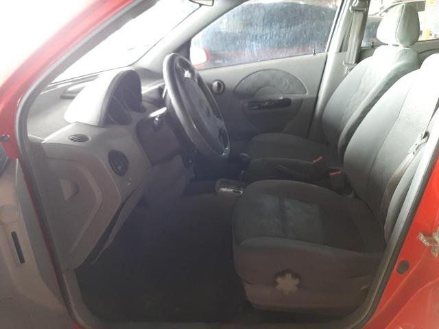 KL1TD62615B311011 - 2005 CHEVROLET AVEO BASE RED photo 7