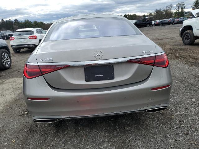 W1K6G7GB8NA107889 - 2022 MERCEDES-BENZ S 580 4MATIC SILVER photo 6