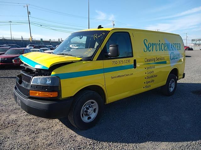 1GCWGAFP9M1212623 - 2021 CHEVROLET EXPRESS G2 YELLOW photo 1