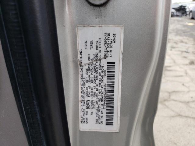 5TENM92N93Z225352 - 2003 TOYOTA TACOMA PRERUNNER GRAY photo 12