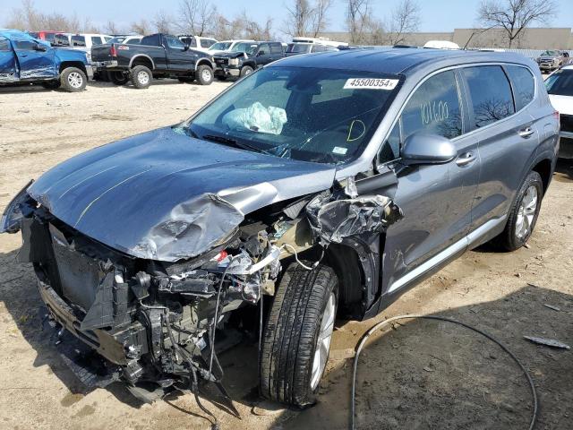 5NMS23AD1KH083236 - 2019 HYUNDAI SANTA FE SE GRAY photo 1