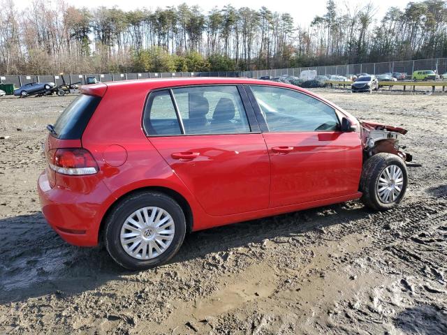 WVWDB7AJ0BW269417 - 2011 VOLKSWAGEN GOLF RED photo 3