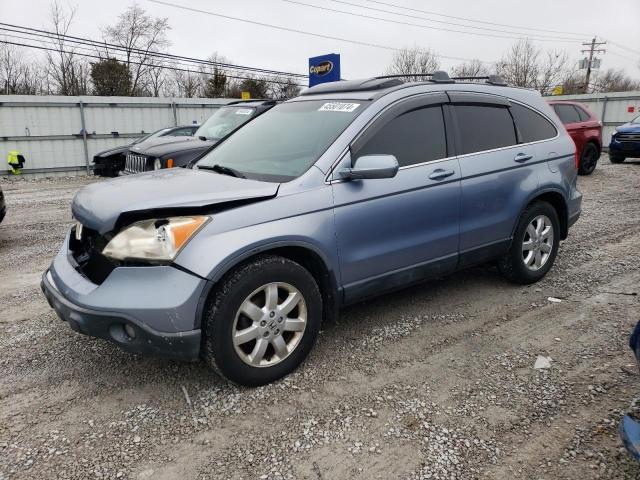 JHLRE48737C054342 - 2007 HONDA CR-V EXL BLUE photo 1