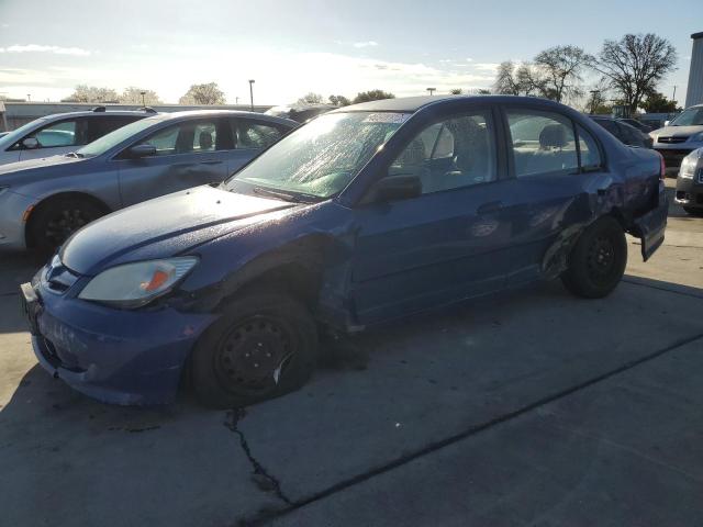 2HGES16354H611846 - 2004 HONDA CIVIC DX VP BLUE photo 1