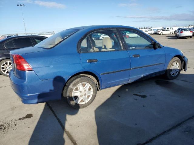 2HGES16354H611846 - 2004 HONDA CIVIC DX VP BLUE photo 3