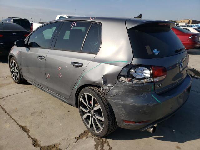 WVWHV7AJ6DW076054 - 2013 VOLKSWAGEN GTI GRAY photo 2