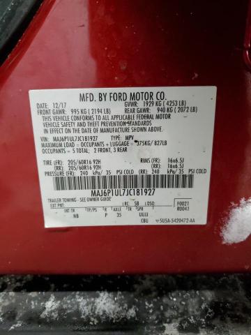 MAJ6P1UL7JC181927 - 2018 FORD ECOSPORT SE 红色 照片 13