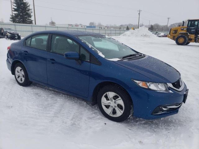 19XFB2F52EE014922 - 2014 HONDA CIVIC LX BLUE photo 4