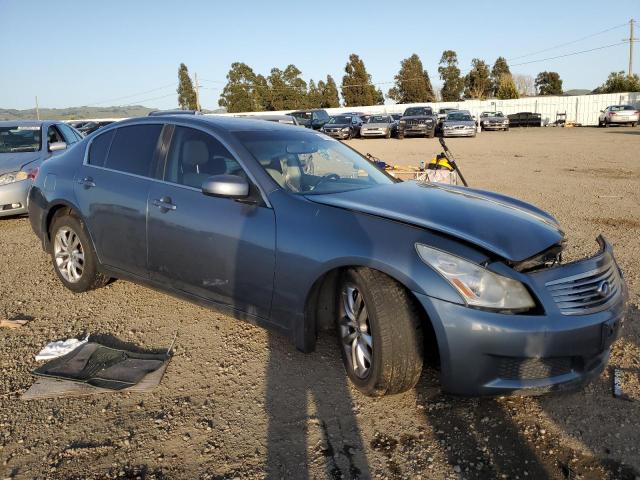 JNKBV61E08M207949 - 2008 INFINITI G35 BLUE photo 4