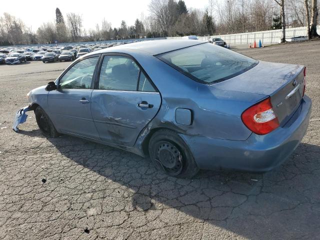 4T1BE32K93U703650 - 2003 TOYOTA CAMRY LE BLUE photo 2