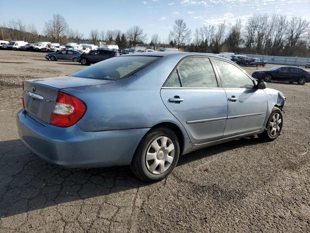 4T1BE32K93U703650 - 2003 TOYOTA CAMRY LE BLUE photo 3