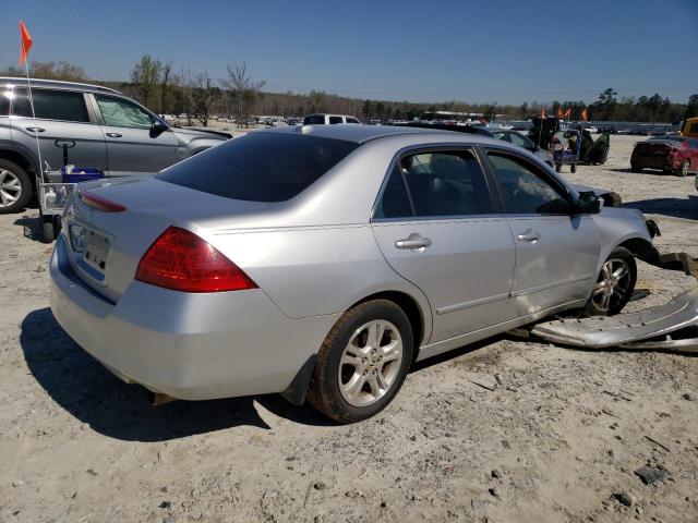 1HGCM56866A147424 - 2006 HONDA ACCORD EX SILVER photo 3