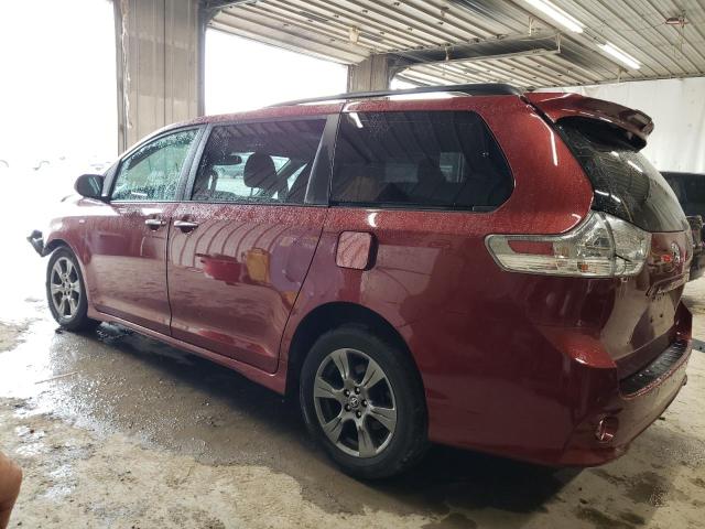 5TDEZ3DC2LS228066 - 2020 TOYOTA SIENNA SE BURGUNDY photo 2